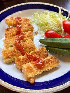 高野豆腐かつ風　今回の改良版の評価